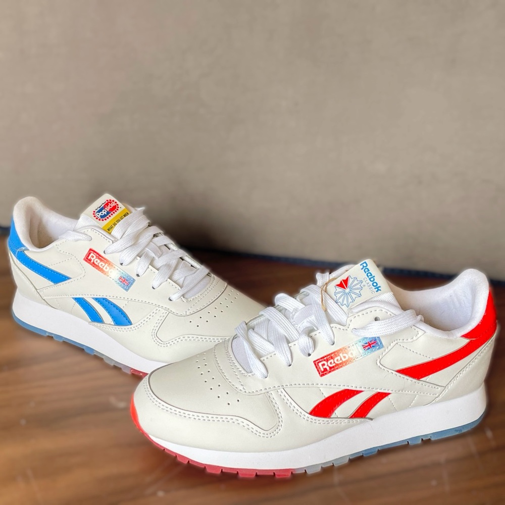 Reebok popsicle red and white sneakers
